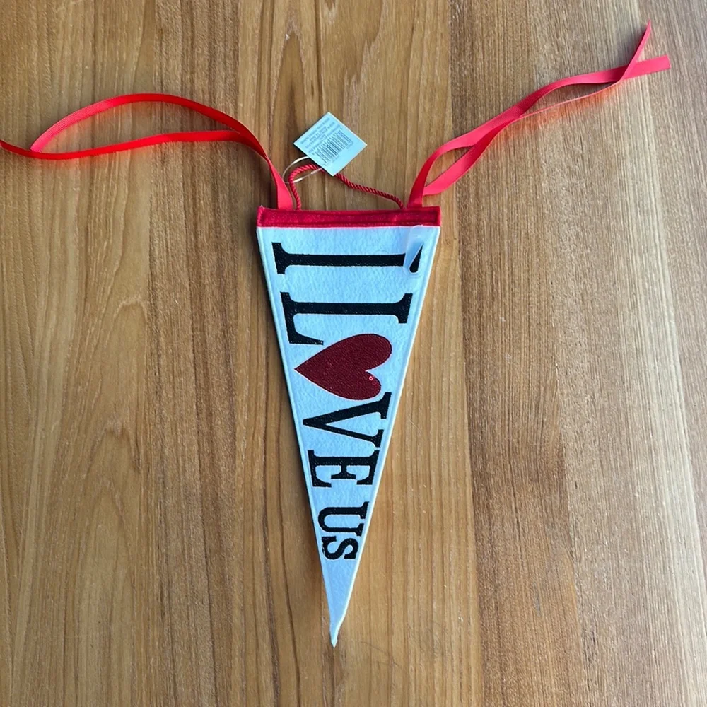 Valentine's Day Fabric Pennant Wall Flag by Ashland